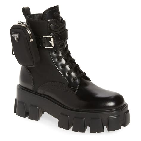 prada combat boot womens|prada chunky heel ankle boots.